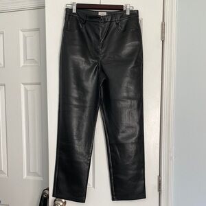 Wilfred Black Leather Pants
